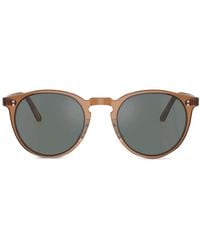 Oliver Peoples - O'Malley Sun Pantos-Frame Sunglasses - Lyst