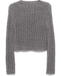 forte_forte - Pullover Mit Lochstrickmuster - Lyst