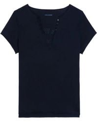 Zadig & Voltaire - Henley T-Shirt - Lyst