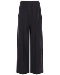 Brunello Cucinelli - Elasticated-Waistband Palazzo Pants - Lyst