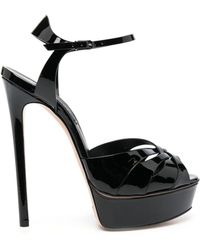 Casadei - Vernis 150mm Leather Pumps - Lyst