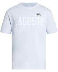 Lacoste - Logo-Print Cotton T-Shirt - Lyst