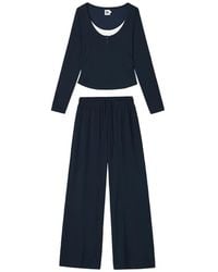 B+ AB - Layered-Effect Long-Sleeve Tracksuit Set - Lyst