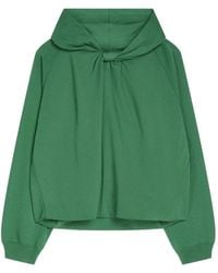 Dries Van Noten - Draped Cotton Hoodie - Lyst