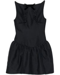 ShuShu/Tong - Ruffled Bow-Detail Mini Dress - Lyst