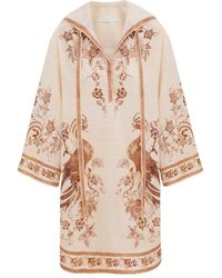 Zimmermann - Embroidered Hooded Dress - Lyst