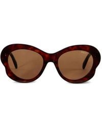 PUCCI - Runde Sonnenbrille Mit Design-Gestell - Lyst