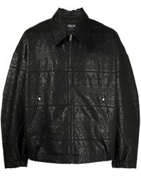 FIVE CM - Broderie-anglaise Faux-leather Bomber Jacket - Lyst