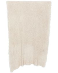 Avant Toi - Foil-Print Frayed Scarf - Lyst