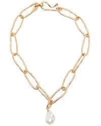 forte_forte - Chain Pearl Necklace - Lyst
