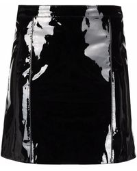 Manokhi - Vinyl Leather Mini Skirt - Lyst