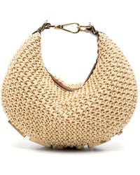 Fendi - Mini Graph Raffia Tote Bag - Lyst