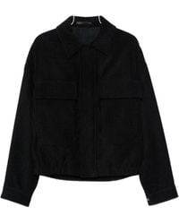Giorgio Armani - Waffle-Knit Chest-Pocket Jacket - Lyst