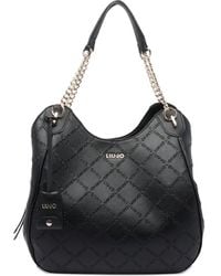 Liu Jo - Borsa A Spalla Con Catena E Logo - Lyst