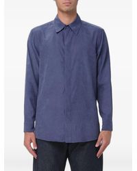 Emporio Armani - Concealed-Fastening Long-Sleeve Shirt - Lyst