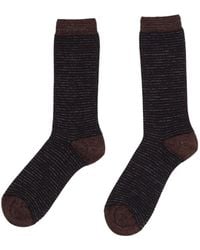 ANT45 - Lapua Metallic-Thread Striped Socks - Lyst