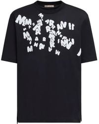 Marni - T-Shirt Mit Logo-Print - Lyst