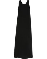 Aspesi - Maxi-Jurk Met Diepe Ronde Hals - Lyst