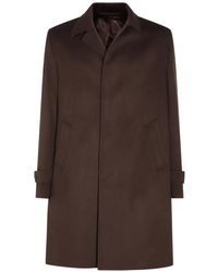 Lardini - Button-Cuff Single-Breasted Coat - Lyst