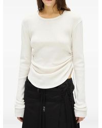 Ann Demeulemeester - Dot Wrinkled Long-Sleeve T-Shirt - Lyst