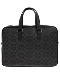 COACH - Caden Zip Patterned Briefcase - Lyst