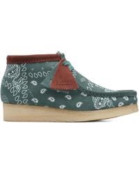 Clarks - Wallabee Suede Derby Shoes - Lyst