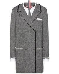 Thom Browne - Trompe L'Oeil Donegal Tweed Jurk - Lyst