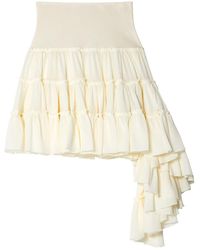 Loewe - Ruffled Asymmetric Miniskirt - Lyst