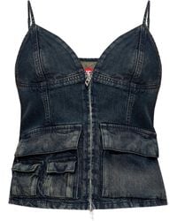 DIESEL - De-Mellis-S Top Met Klepzak En Rits - Lyst