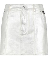 ARMANI EXCHANGE - メタリック ミニスカート - Lyst