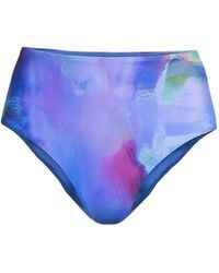 Casall - Bas De Bikini Imprimé À Taille Haute - Lyst