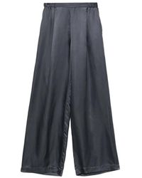 Carine Gilson - Satin Wide-Leg Trousers - Lyst