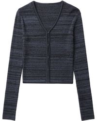 Low Classic - Ribbed-knit V-neck Cardigan - Lyst