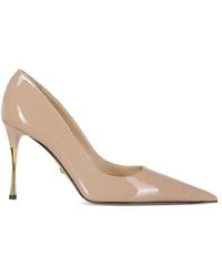 Mach & Mach - Patent-Leather Pointed-Toe Pumps - Lyst