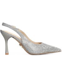 Twentyfourhaitch - Hivera Crystal-Embellished Slingback Pumps - Lyst