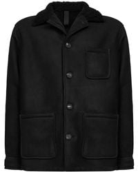 Tagliatore - Shearling-Collar Coat - Lyst