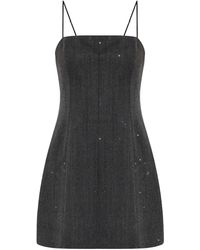 Alexander Wang - Vestido corto con detalles de cristales - Lyst
