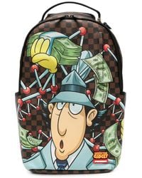 Sprayground - Instector Gadget Check-Pattern Graphic-Print Backpack - Lyst