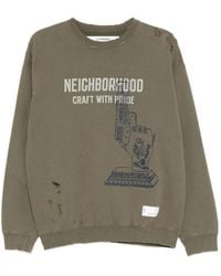 Neighborhood - Distressed Graphic-Print Sweater - Lyst