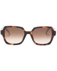 Zadig & Voltaire - Tortoiseshell-Effect Geometric-Frame Sunglasses - Lyst
