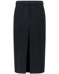 Douuod - Falda Acampanada Con Abertura Frontal - Lyst