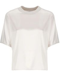Peserico - Blouse Met Korte Mouwen - Lyst