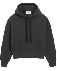 Ami Paris - Ami De Coeur Cotton Hoodie - Lyst