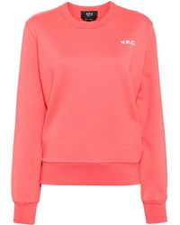 A.P.C. - Logo-Print Cotton Sweatshirt - Lyst