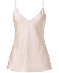 Max Mara - V-Neck Satin Top - Lyst