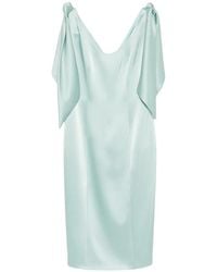 Fely Campo - Draped Midi Dress - Lyst