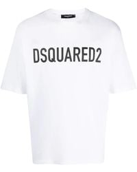 DSquared² - Logo Cotton T-shirt - Lyst