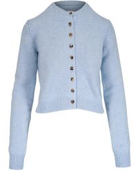 KHAITE - Everheart Button-Front Cashmere Cardigan - Lyst