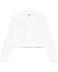 MSGM - Blouse Met Borduurwerk - Lyst