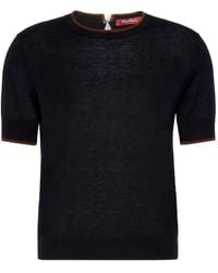 Max Mara - Contrast-Trim T-Shirt - Lyst
